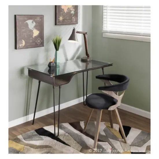 Gardenia Mid-Century Modern Dining Accent Chair with Swivel - LumiSource image {1}