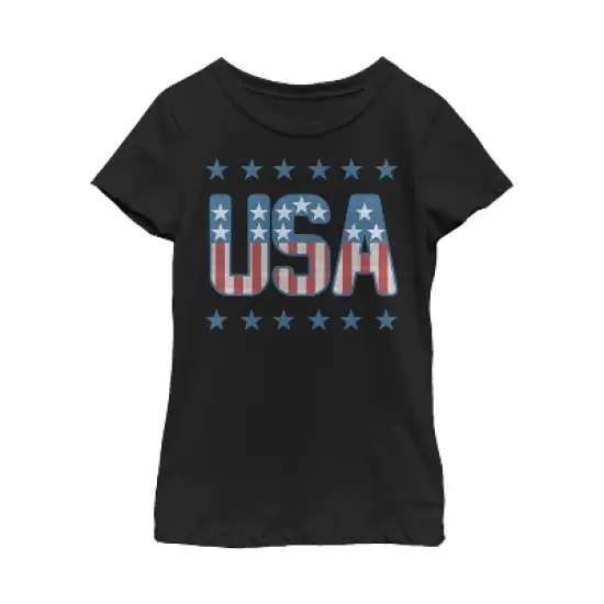 Girl's Lost Gods Fourth of July  USAs T-Shirt image {2}