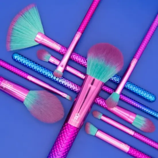 MODA Brush Prismatic Signature 10pc Makeup Brush Kit, Includes Radiance, Blender, and Crease Makeup Brushes image {2}