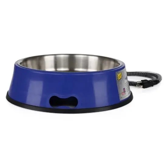 Farm Innovators SB-40 Signature Series 3 Quart Electric Heated Pet Water Bowl with Stainless Steel Insert, Thermostatic Control, 40 Watt image {1}