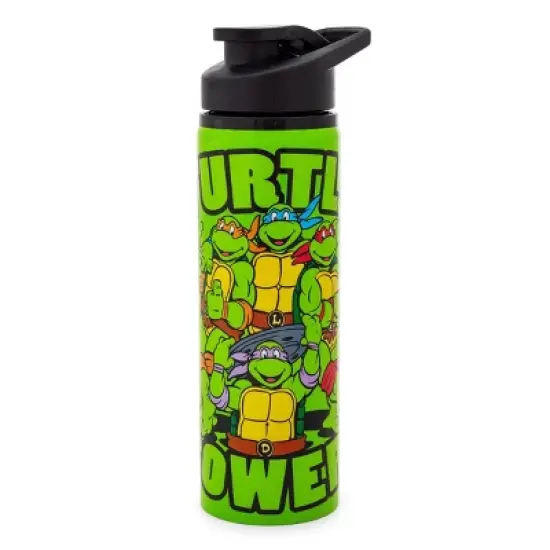 Silver Buffalo Teenage Mutant Ninja Turtles "Turtle Power" Stainless Steel Water Bottle image {7}