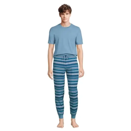 Lands' End Men's Knit Jersey Pajama Sleep Set image {13}