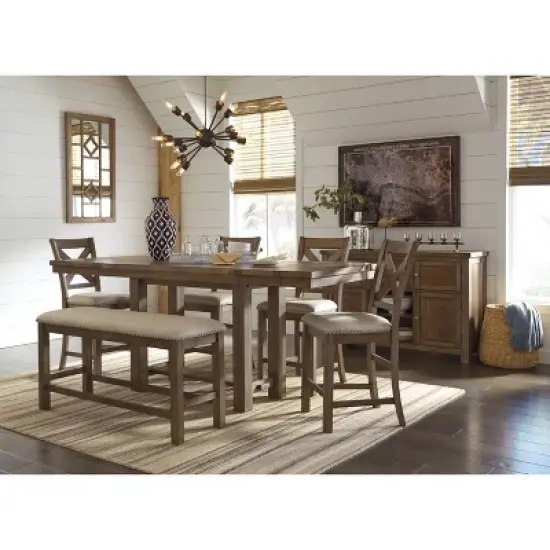 Moriville Rectangular Extendable Dining Table - Signature Design by Ashley image {5}