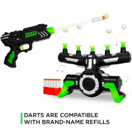 Best Choice Products Floating Target Practice Game Set w/ 2 Glow-in-the-Dark Foam Dart Blasters, 24 Darts & Dart Holders image {5}
