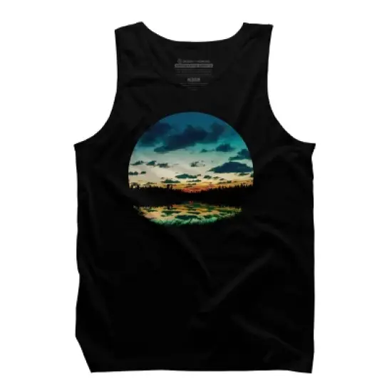 Men's Design By Humans Summer Sunset By BobyBerto Tank Top image {2}