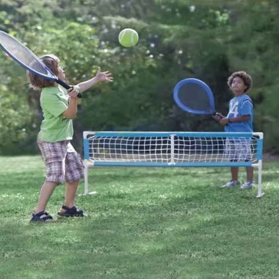 HearthSong 3-in-1 Outdoor Active Game Set with Oversized Tennis, Badminton, and Volleyball image {1}