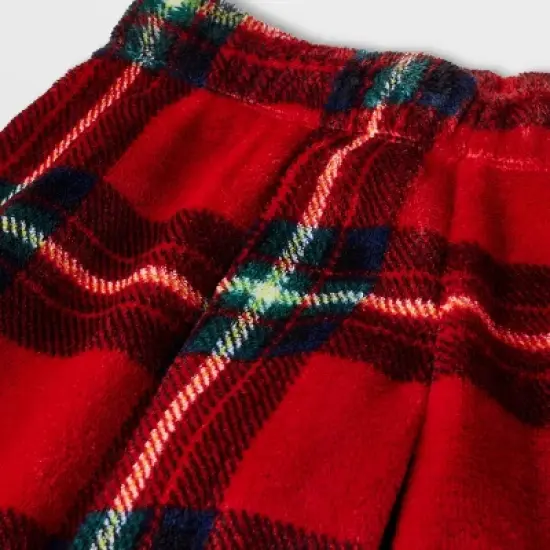 Girls' 2pc Plaid Cozy Pajama Set - Cat & Jack&trade; image {3}