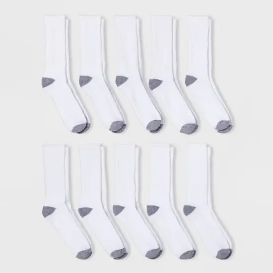 Men's Odor Resistant Crew Socks 10pk - Goodfellow & Co&trade; 6-12 image {2}