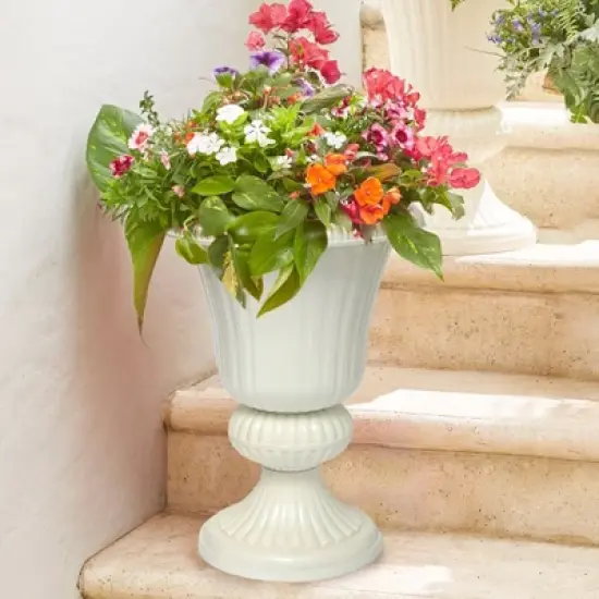 BrylaneHome Traditional Embry Plastic Urn Planter image {10}