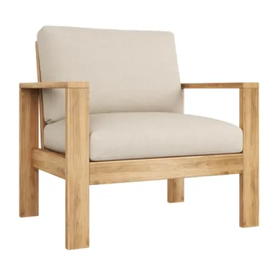 FIONECA Outdoor Single Patio Lounge Chair with Cushions image {2}