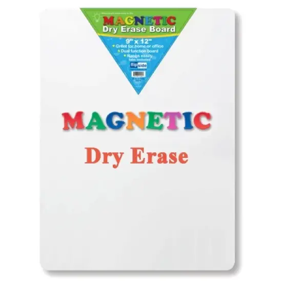 Flipside Products Magnetic Dry Erase Board, 9" x 12" image {3}