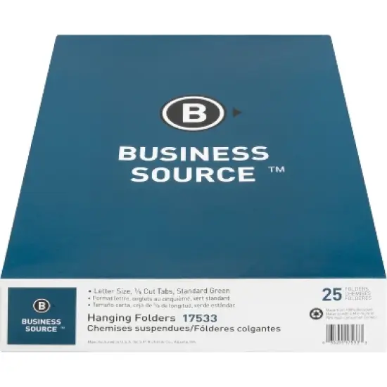 Business Source 1/5 Tab Cut Letter Yes Hanging Folder image {4}