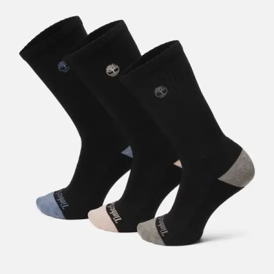 Timberland Women's Sagamore Beach 3-Pack Half-Cushion Crew Sock image {2}