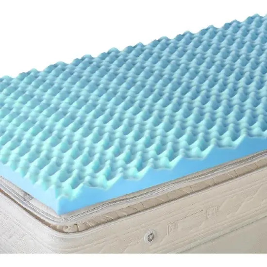 DMI 4-Inch Foam Mattress Topper, Egg Crate Foam Pad, Mattress Pad and Bed Topper for Support, Air Circulation, Pressure Relief and Weight image {4}