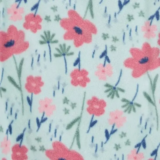 Carter's Just One You&reg; Baby Girls' 2pk Fleece Sleep N' Play - Green/Pink image {3}