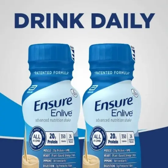 Ensure Enlive Advanced Nutrition Shake Vanilla, 8 oz, Case of 24 image {6}
