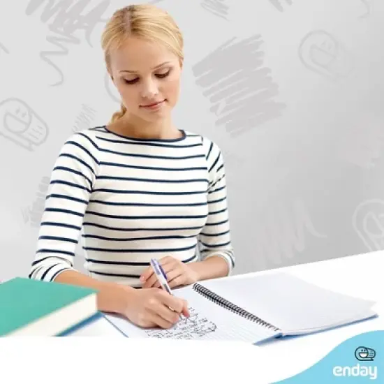 Enday Quad-Ruled Spiral Notebook image {4}