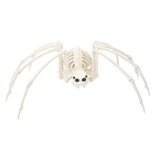 Seasons Halloween Skeleton Spider Decorative Prop - White image {1}