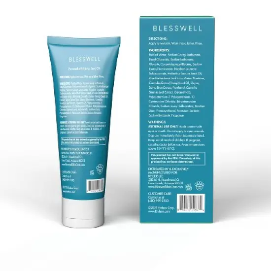 Blesswell Lathering Body Wash - Fresh Scent - 4 fl oz image {3}