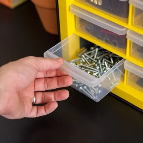 IRIS Drawer Parts Cabinet Black/Yellow image {6}