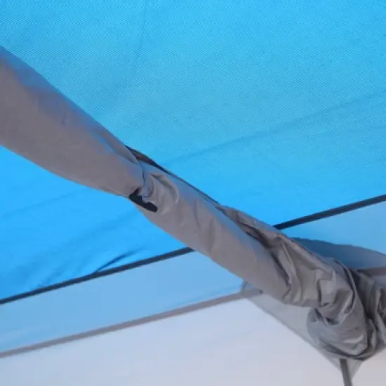 Outsunny 8-10 Man Camping Tent with Weatherproof Rain Cover, Double Layer Backpacking Family Shelter with Mesh Windows, Zipper Door, Portable Carry Bag for Hiking image {5}