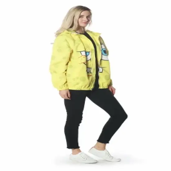 Members Only - Women's Spongebob Windbreaker Oversized Jacket image {3}