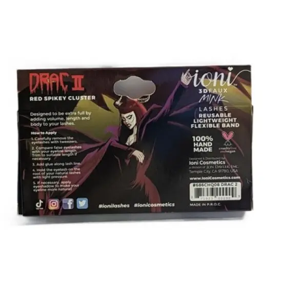 IONI Colored DRAC II RED Spikey Cluster (Pack of 12) image {3}