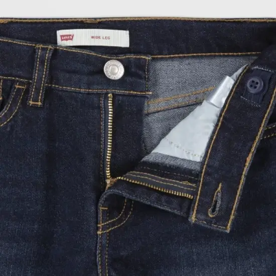 Levi's&reg; Girls' Mid-Rise Wide Leg Jeans - Dark Wash image {4}
