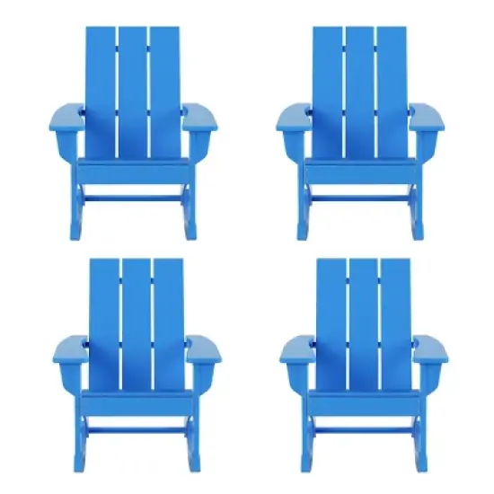 WestinTrends  Modern Adirondack Outdoor Rocking Chair (Set of 4) image {17}