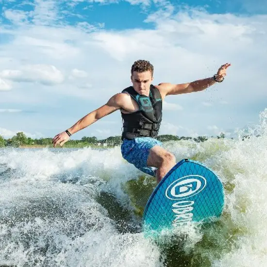 O'Brien Watersports Comfortable Traditional Men's Lightweight Breathable Safety Life Jacket Vest, Black, Size Medium image {2}