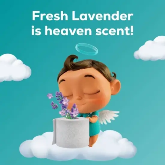 Angel Soft Toilet Paper - 16 Lavender Mega Rolls image {5}