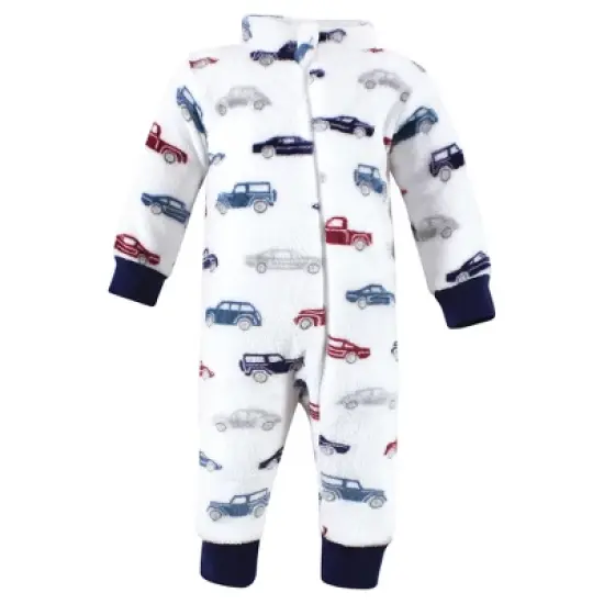 Hudson Baby Infant Boy Plush Jumpsuits, Cars image {2}