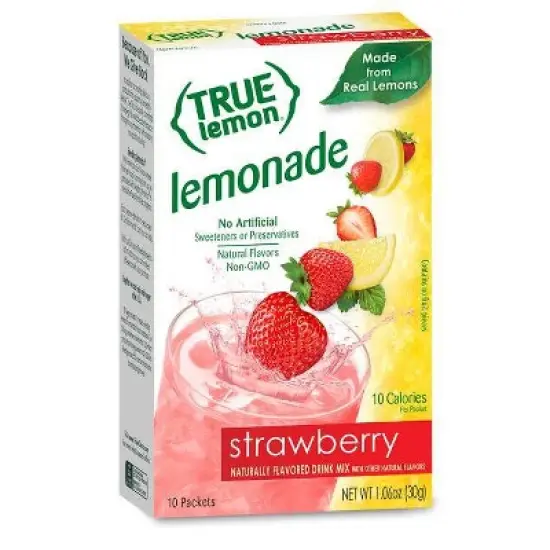 True Lemon Strawberry Lemonade Sticks - 10pk/0.106oz image {4}