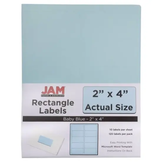 JAM Paper Mailing Labels 2" x 4" 120ct image {8}