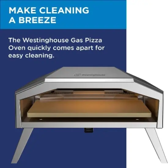 Westinghouse Gas-Powered Artisan Outdoor Pizza Oven - Stainless Steel Portable Pizza Ovens image {4}