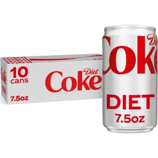 Diet Coke Soda - 10pk/7.5 fl oz Mini-Cans image {7}