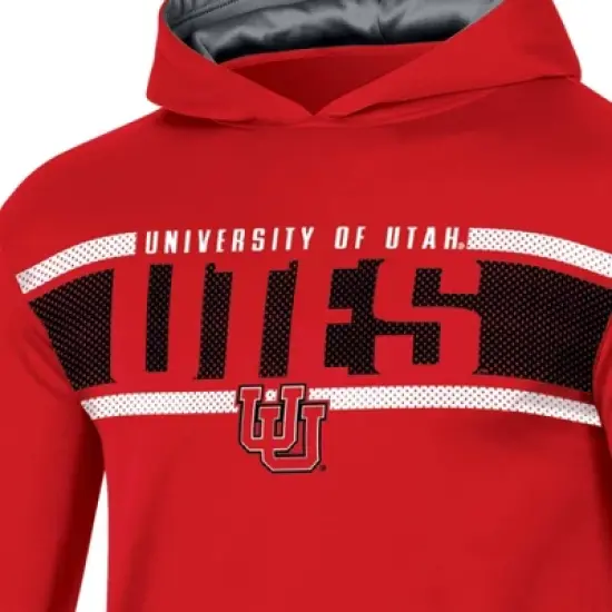 NCAA Utah Utes Boys' Poly Hooded Sweatshirt image {2}