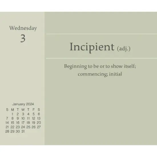 Trends International Inc. 2024 Daily Desk Calendar 4.25"x5" Words-a-Day image {4}