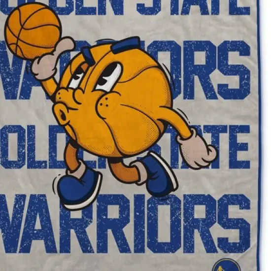 NBA Golden State Warriors 60"x80" Cartoon Basketball Ultra Cozy Blanket image {1}