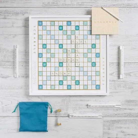 WS Game Company Scrabble Bianco Edition Board Game image {4}