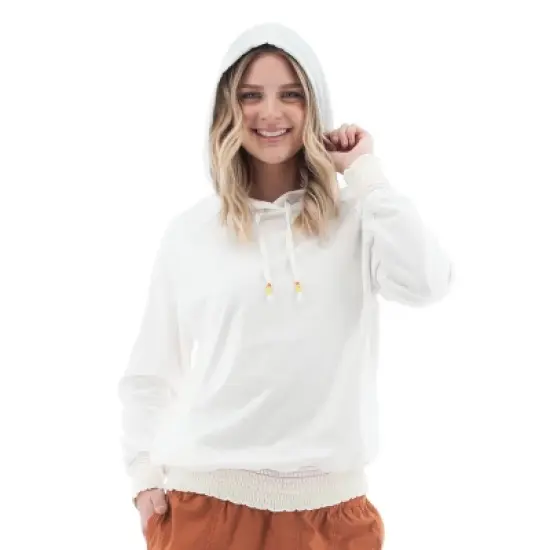 Aventura Clothing Women's Nevis Raglan Long Sleeve Hooded Pullover Sweatshirt image {7}