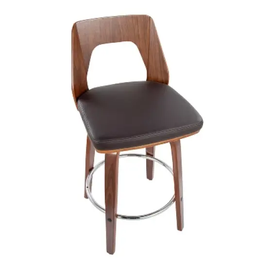 Set of 2 Trilogy Upholstered Counter Height Barstools - Lumisource image {6}