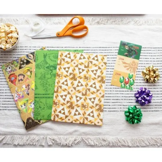 The Legend of Zelda 9-Piece Wrapping Paper Kit image {2}