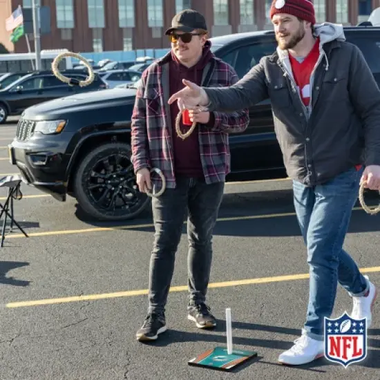 NFL Miami Dolphins Solid Wood Quoits Toss Game image {8}