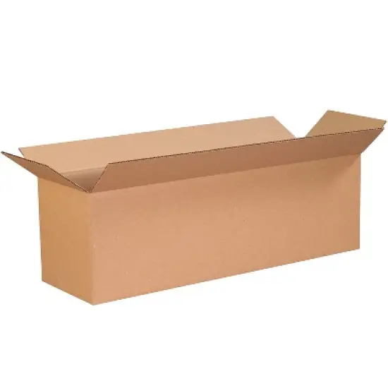 Box Partners Long Corrugated Boxes 28" x 10" x 10" Kraft 25/Bundle 281010 image {4}