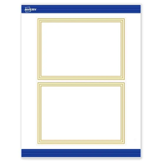 Avery 5" x 7" Cards, Gold Multi-Lined Border, 20 ct image {9}