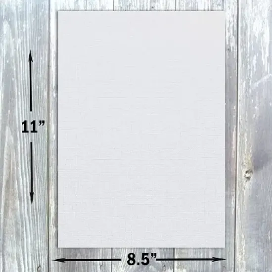 Hamilco Resume Linen Textured Cardstock Paper &ndash; 8 1/2 x 11" Blank Thick Heavy Weight 80 lb Cover Card Stock for Printer - 50 Pack (Gray) image {2}