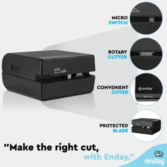 Electric Letter Envelope  Opener, Battery Operated - Letter Opener Envelope Slitter Portable & Safe Blade Design Mail Opener - Enday image {4}