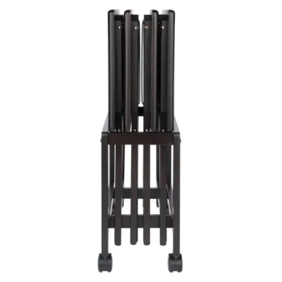 5pc Allen Snack Table Set Coffee - Winsome Wood image {4}