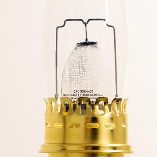 Aladdin Wall Oil Lamp with Wall Bracket, Indoor Emergency Fuel Lighting for Wall, Shelf, Table or Hanging, Chrome or Brass Finish image {4}